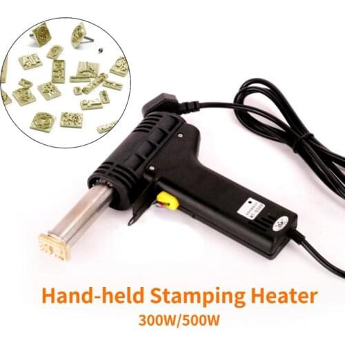 300w/500w Leather Hot Stamping Machine Cake Branding Heater Press Emboss PU Wood Plastic Custom Logo Stamp Iron Impress Stamper