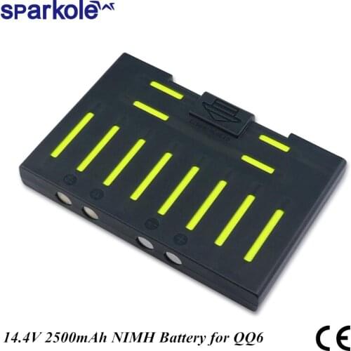 Sparkole 14.4V 2500mAh NIMH Battery for Cleanmate QQ6 QQ6S Vacuum Cleaning for Robot Vacuum Cleaner QQ6