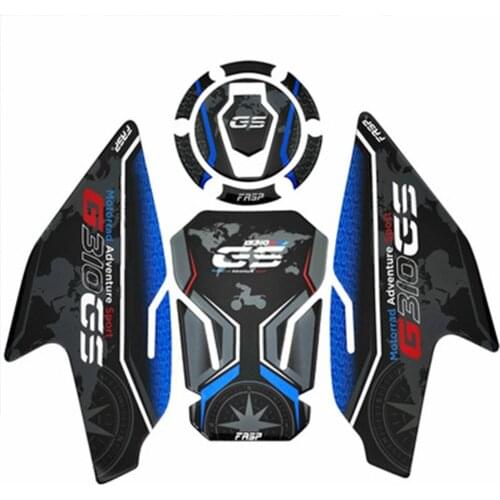 G310GS Motorcycle Accessories Real Tank Pad Gas Fuel Sticker Moto Decal Emblem Protector For BMW G310 GS 1 Set