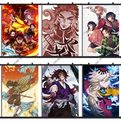 DIY 5D Diamond Painting Demon Slayer Anime Cross Stitch Kits Full Drill Square Embroidery Mosaic Art Picture Home Decor Gift