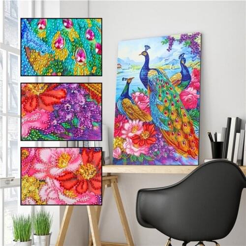 5D DIY special diamond painting animal embroidery combination mosaic home decoration