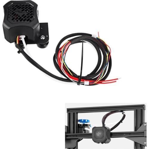 Creality 3D 24V Ender 3 V2 Full Extruder Nozzle Kit + Dual 4010 Cooling Fan+Shell for Ender-3 V2 3D Printer parts