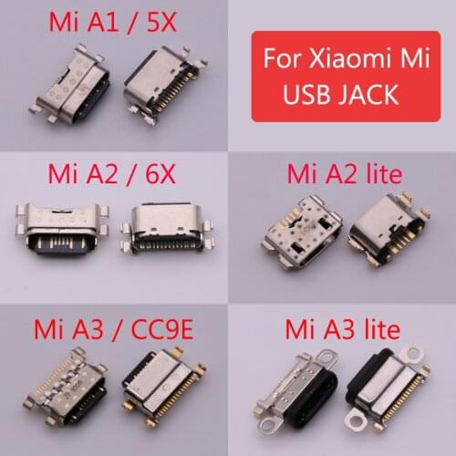 For Xiaomi Mi A1 A2 lite A3 5X 6X CC9E USB Charging Port Connector Plug Jack Socket Dock Micro mini USB For Redmi 6 Pro