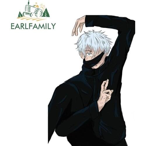 EARLFAMILY 13cm x 8.7cm For Gojo Satoru Repair Car Sticker Waterproof Decal Vinyl Personality Laptop Motorcycle Decoration