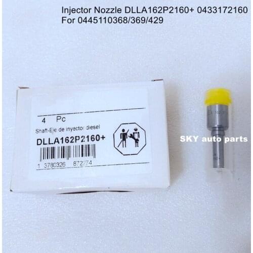 Injector Nozzle DLLA162P2160+ 0433172160 For 0445110368/369/429(4pcs)