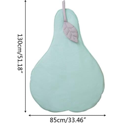 28EC Newborn Baby Cotton Crawling Carpet Blanket Pear Shape Crawling Play Mat Rug Kid Children Room Decor
