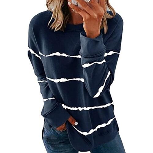 Hoodie Print Autumn Fashion Casual Sweatshirt Open Side Poleron Mujer 2021 Harajuku Loose Women O Neck Hoodie