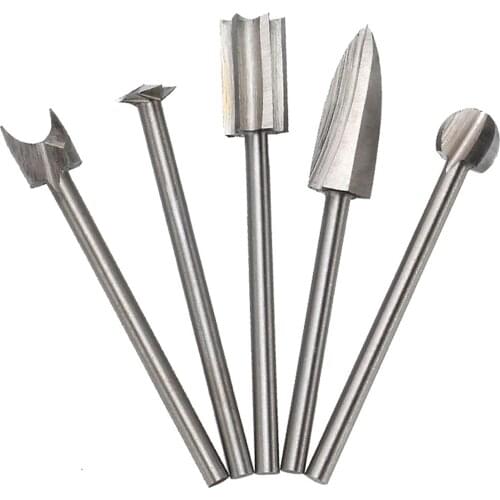 Root Carving Tools Knife Drill Bit Woodworking Electric High-Carbon Steel Grinding Head