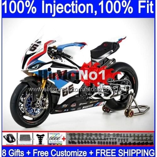 Injection Kit For BMW S1000 RR S 1000 RR CC 2019 2020 2021 white blue 129MC.84 S 1000RR S1000-RR S1000RR 19 20 21 OEM Fairings
