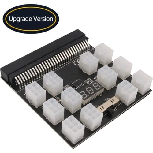 PCI-E 6Pin Power Supply Breakout Board Adapter Converter 12V for Ethereum BTC Antminer Miner Mining Server PSU GPU J0PB Dropship