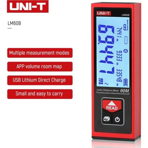 UNI-T LM60B Laser Rangefinder LM40B LM50B Bluetooth Handheld Infrared Electronic Ruler CAD Surveying Mapping Rangefinder