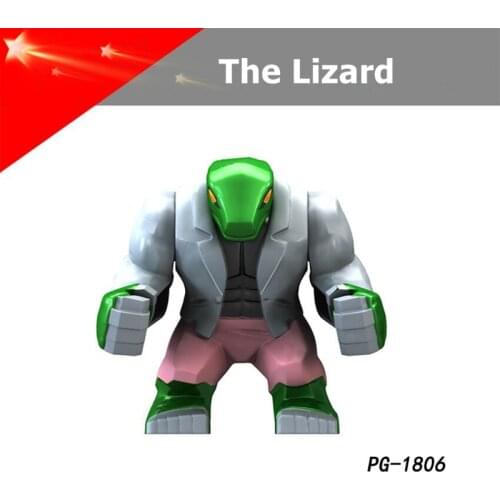 Marvel Avengers Son of Hulk skaar The Lizard Juggernaut Rhino serum Scorpion Toys Building Block Action Assembling Ornaments