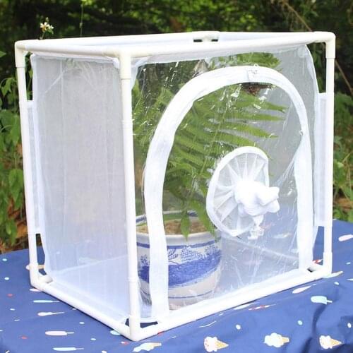 PVC Mini Plant Greenhouse Multifunctional Gardening Plants Pots Protective Cover Flower Shelter Insect Rearing Cage for Garden