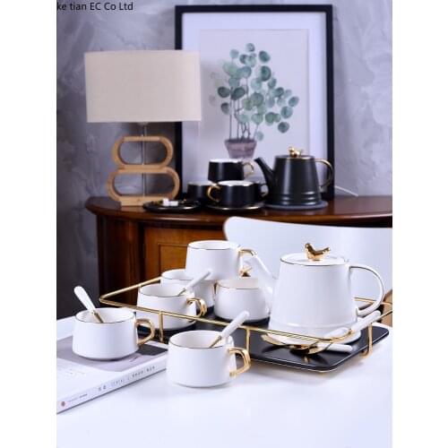 Northern European coffee cup set simple coffee set English afternoon tea set home ceramic water cup with complete set