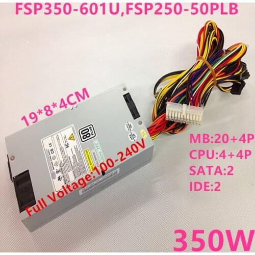 New PSU For FSP -5V PFC Standard 1U Rated 350W Peak 400W Power Supply FSP350-601U