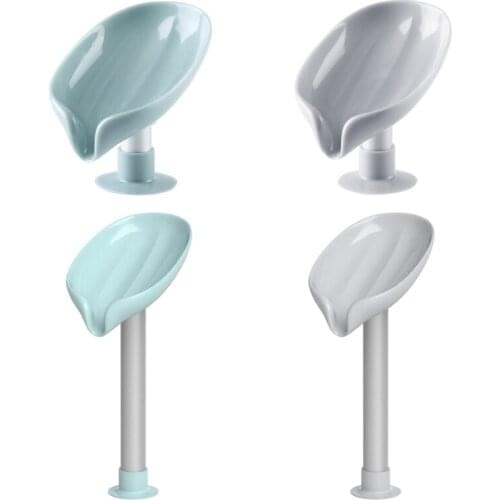 Punch-free Drain Soap Box Bathroom Plastic Suction Cup Soap Rack Kitchen Dishcloth Storage Holder Prevent Stagnant Water