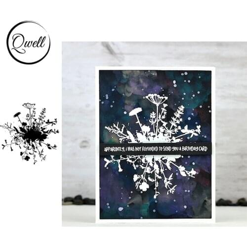 QWELL Wildflowers Clear Transparent Stamps For Craft Paper Cards DIY Scrapbooking Making Template 2020 Hot Sale