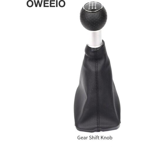 OWEEIO 5 Speed 135 24R Gear Shift Knob Shifter Knob Lever Stick for Audi A3 Car Gear Shift Handball Gear Lever Dust Cover