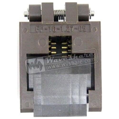 SOP16 SO16 SOIC16 FP-16-1.27-05 Enplas IC Test Burn-In Socket Programming Adapter 3.9mm Width 1.27mm Pitch