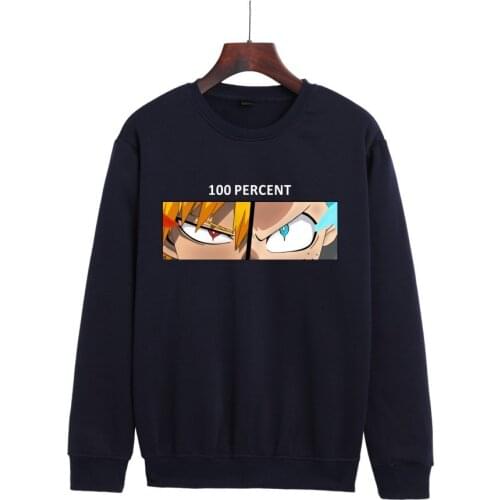 Anime My Hero Academia New Printed Fashion Round Neck Sweater Commute Japan Anime Hip Hop Sweatshirt Cosplay Costume Unisex