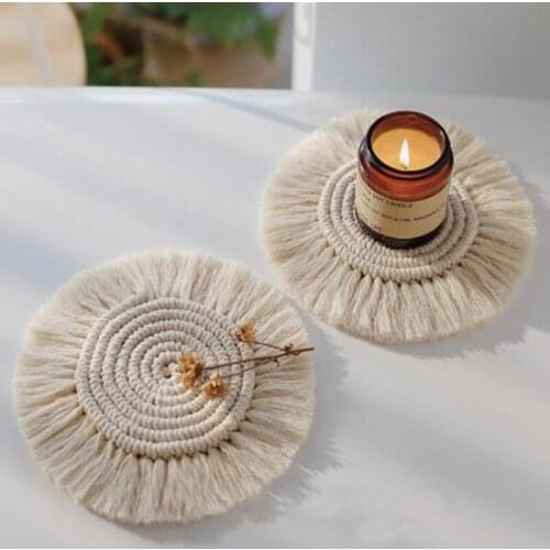 Tapetes feitos à mão puros da isolação do antiderrapante da trança do algodão para a cozinha