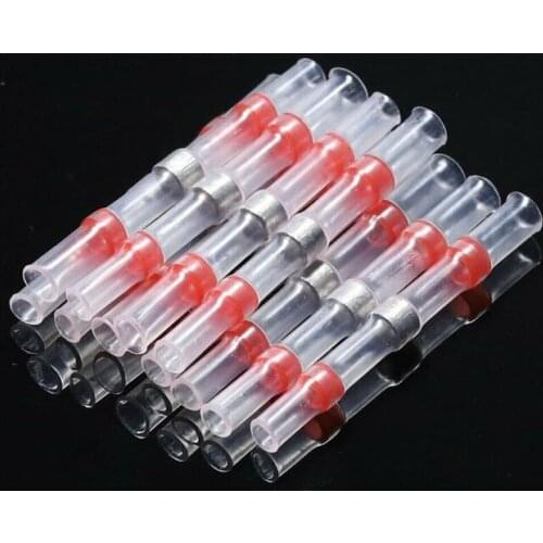 5/25/50PCS Solder Seal Sleeve Waterproof Heat Shrink Butt Connectors Electrical Wire Splices Terminals Marine Automotive