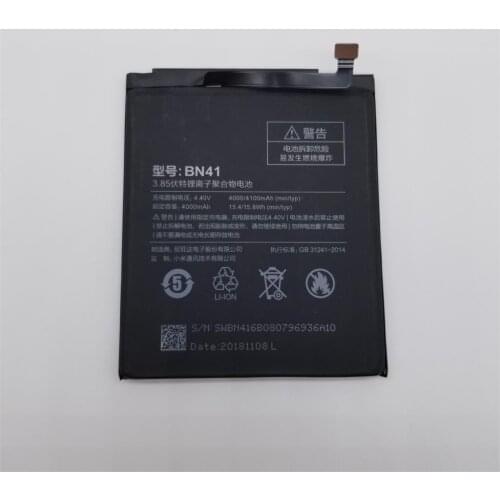 4100mAh BN41 Replacement Battery Phone Rechargeable Battery For Xiaomi Mi Redmi Note 4 with Repair Tools