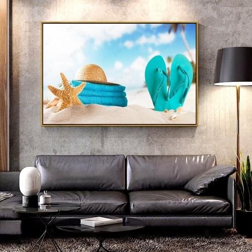 Artcozy Oil Canvas Painting summer_beach For Home Decoration Wall Art