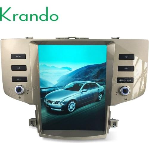 Krando Android 9.0 4G 32G 12.1" Tesla Vertical screen car multimedia Radio player Audio for toyota mark x reiz 2005-2009 GPS