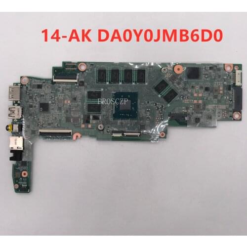 Free shipping For 14-AK 14-AK0404WM Laptop motherboard DA0Y0JMB6D0 With SR1YV N2940 CPU 4GB 100% working well