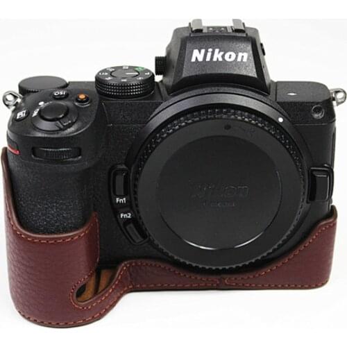 Suitable for Nikon full-frame Z5 camera bag z6ii leather protective sleeve z6 half set z7 base z7ii shell