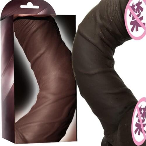 Black Animal Dildos for Couples Big Realistic Dildos Women Sex Toys Soft Silicone Large Soft Suction Cup Dildo Big Fake Penis