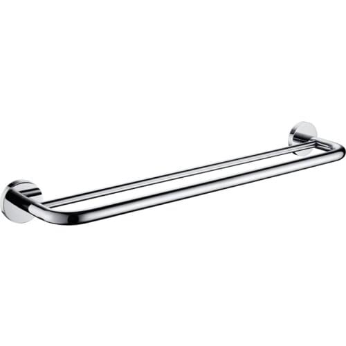 Stainless Steel Towel Rack Toilet Towel Bar Bathroom Hanger Towel Rack Toilet Wall-mounted Shelf Double Rod Material
