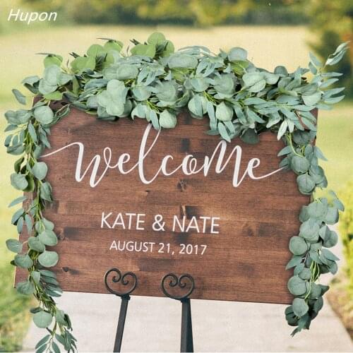 Wedding Decoration Hanging Artificial Plants Eucalyptus Garland Leaves 2M Vines Rattan Plastic Fake Plants for Home Garden Decor