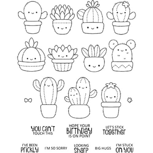 Cactus Clear Stamps Scrapbook Paper Craft Clear stamp scrapbooking A0545