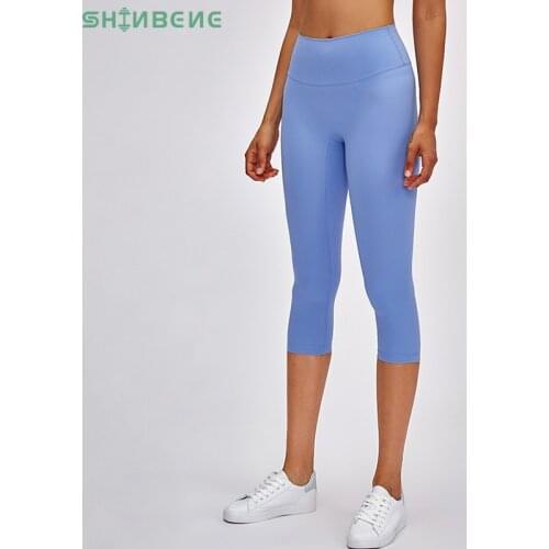 SHINBENE CLASSIC 3.0 Naked-feel Yoga Fitness Capri Pants Women NO CAMEL TOE High Waist Sport Workout Cropped Pants Leggings