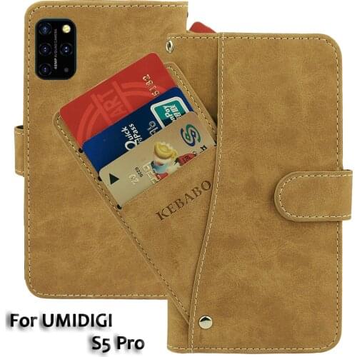 Leather Wallet UMIDIGI S5 Pro Case 6.39"Flip Fashion Luxury Front Card Slots Cases Cover Business Magnetic Phone Bags