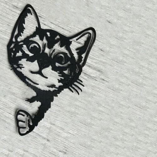 Animal peeking cat Metal Cutting Dies Stencil template Die Cut Scrapbooking embossing dies art decoation Craft knife mold