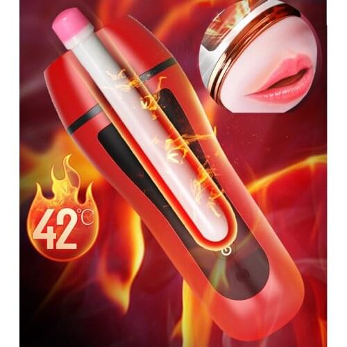 Male Masturbator Cup Space Masturbation HandsFree Stroker 3 Powerful Thrusting Mode Real Vagina Pocket Sex Toy for Men