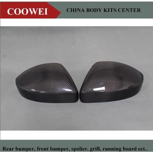 2PCS Replacement style For Land Rover Range Rover Evoque carbon mirror cover 2014 2015 2016