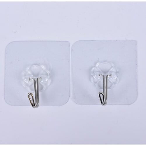 5pcs 1pc 6*6cm Strong Clear Suction Cup Sucker Wall Hooks Hanger For Kitchen Bathroom Or Kitchen Bathroom Wall Hooks Plastic New