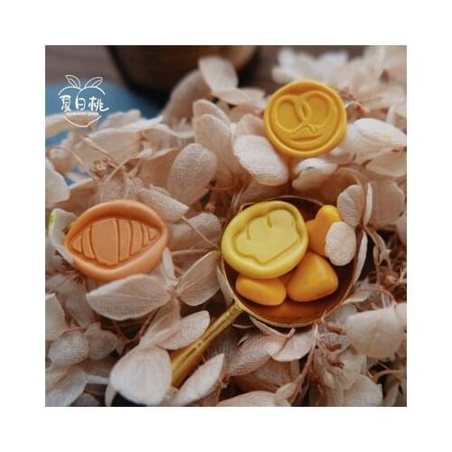 Irregular bread animal Head Removable Wax Seal Handle Heads DIY Stamps Postage Journal Package Date Wedding Gift Envelope Tools