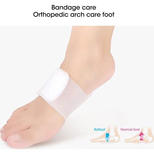 Tcare 1Pair Arch Support Brace - Non-Slip Sole Foot Arch Support Plantar Fasciitis Heel Pain Aid Feet Care Absorb Shock Cushion
