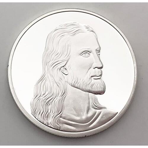 Jesus The Last Supper Commemorative Challenge Coin Christianism Silver Promotional Event Commemorative Coins Gift Collection