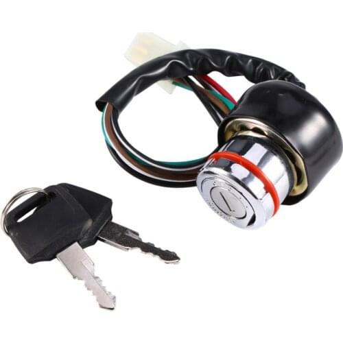 6 Wire Ignition Switch 3 Position 2 Keys Motorcycle Kart Pit Quad Bike Motorcycle Switches Car-Styling Universal Wholesale