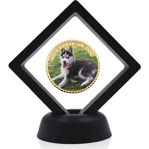 Gifts for The New Year Collectible Coins Dog 24k Gold Plated Coin Challenge Coin with Box Home & Garden