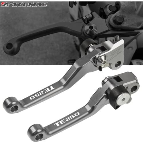 For HUSQVARNA TE250 TE 250 2014 2015 2016 2017 Motorcycle Dirtbike Pit Dirt Bike Pivot CNC Brake Clutch Levers Handle Printing