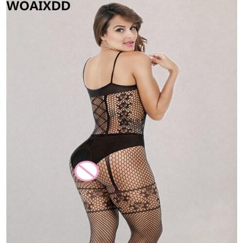 Sexy FishNet Lingerie Babydoll Erotic Printed Bodystockings Underwear intimates Chemise Pantyhose costume Negligees Porn Pajamas