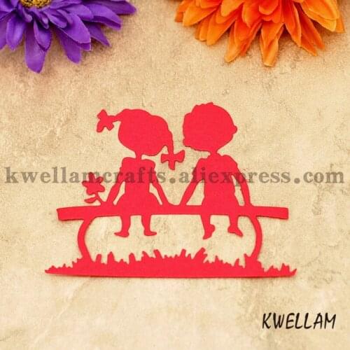 Boy and Girl Scrapbook DIY album Card Paper Card Maker Metal Die Cut Stencil Decoration Die Cutting Template KW7022201