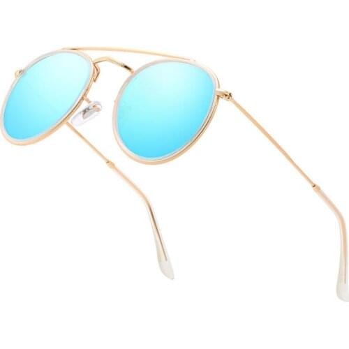 Brand Design Round Polarized Sunglasses Classic Metal Men Driving Sun Glasses Women UV400 Sunglass Shades Eyewear Oculos de sol